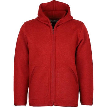 Flomax Мъжко вълнено яке Flomax Hooded Jacket Wool jacket - Mohnrot Melange - размер S (005-4661-0611)