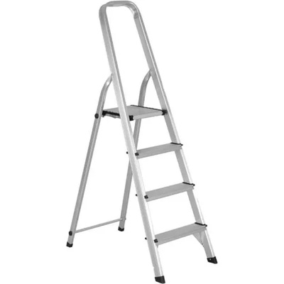 Стълба сгъваема, 4 стъпала, 84 см, 150 кг, Al, EN 131 (STEP 104A)