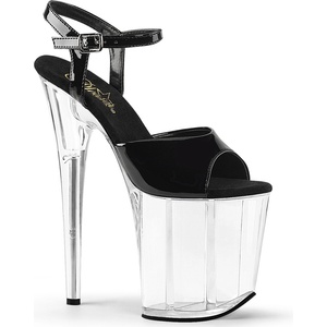 Pleaser USA Pleaser Flamingo-809 Blk Pat/Clr 36