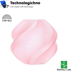 Bambu Lab PLA Translucent Bambu Cherry Pink With Spool (A17-R1-1.75-1000-SPL)