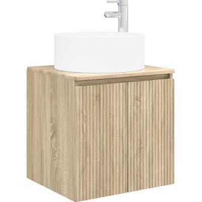 vidaXL Мивка за стена Дъб сонома 49, 5 x 44, 5 x 65, 5 см (890464)