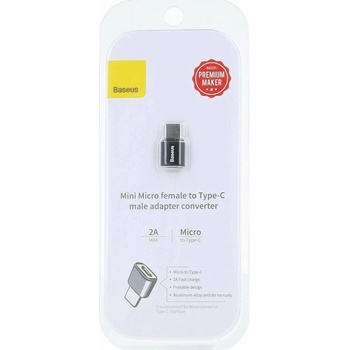 Baseus 92817 USB-C microUSB čierny