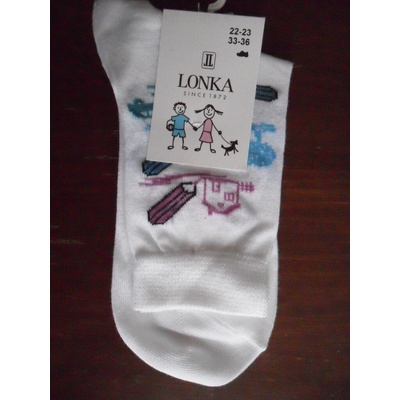 EKOC dětské ponožky LONKA bílé