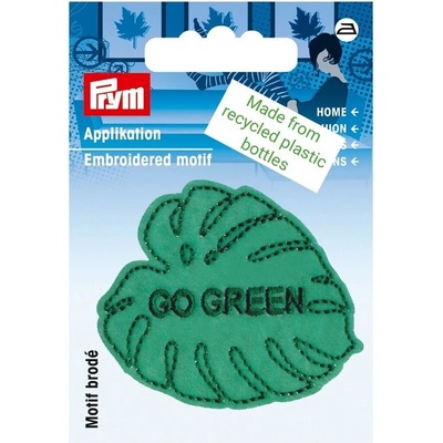PRYM Nášivka recyklovaná, list go green, nažehľovacia