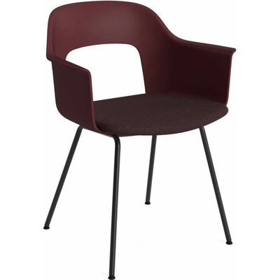 HAY Layout 213 s čalouněným sedákem black / bordeaux / Remix 373