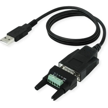 Roline Кабел usb-a към rs422/485, конвертор, m/m, 1, 2 м, черен 12.02. 1174-5 (12.02.1174-5)