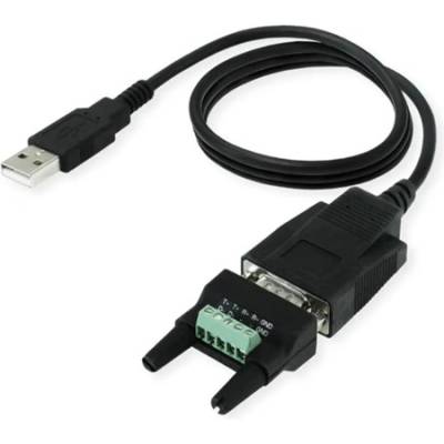 Roline Кабел usb-a към rs422/485, конвертор, m/m, 1, 2 м, черен 12.02. 1174-5 (12.02.1174-5)