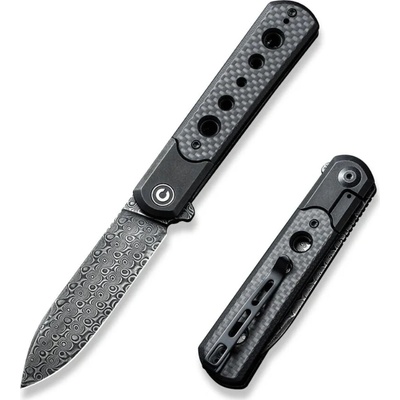 CIVIVI Banneret CarbonFiber Damascus C20040D-DS1
