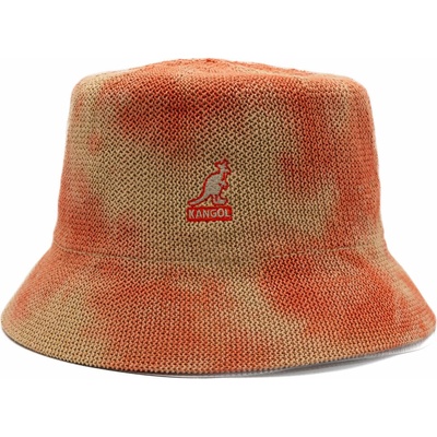 Kangol Tie Dye Knit Bucket Coral Flame/Natural