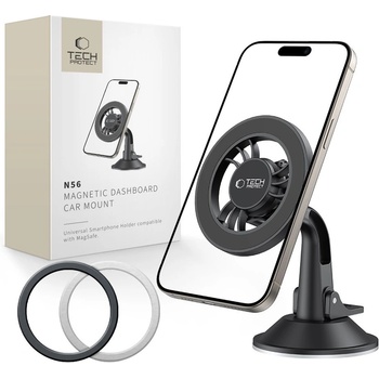 Tech-Protect n56 magnetic magsafe dashboard shrt car mount black (5906302360925)