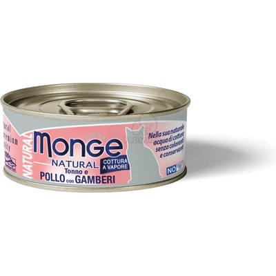 Monge Natural chicken & prawns 80 g