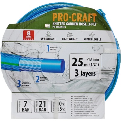 Procraft PR-3KGH1325 Modrá 3 vrstvy 1/2" 25m