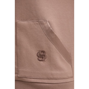 HUGO BOSS суичър с цип и качулка дамски с памук Shiny B Jacket H (50557275) - answear - 174,05 лв