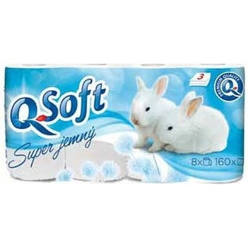 Q soft 3vr biely 8ks
