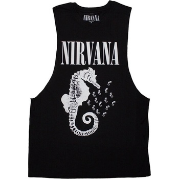 Nirvana Риза Seahorse & Logo Mono Unisex Black M (NIRVVEST89MB02)