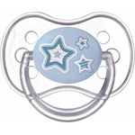 Canpol Силиконова залъгалка Canpol - Newborn Baby, 6-18 месеца, Звездa (22/581_blu) - ozone