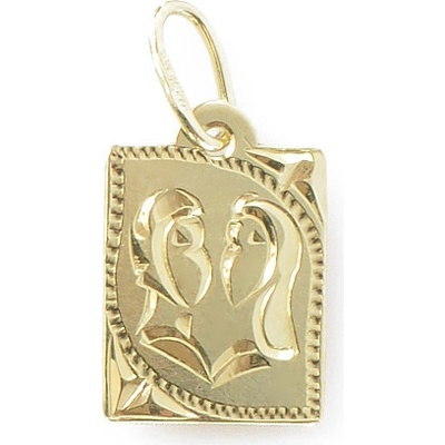 Zlatnictví Zlatíčko Zlatý přívěsek znamení Blíženci destička malá 000.00131