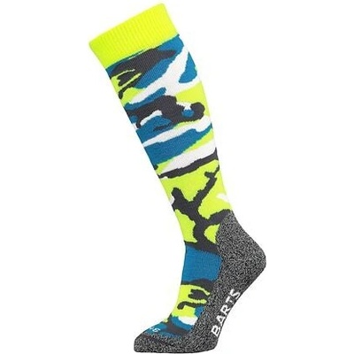 Barts SKISOCK CAMO KIDS Fluo Yellow