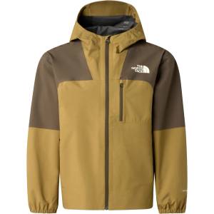 The North Face Детско водоустойчиво яке The North Face Kid's Teen Hike Packable Shell Waterproof jacket - New Taupe Green / Cedar - размер M (703-5340-0613)