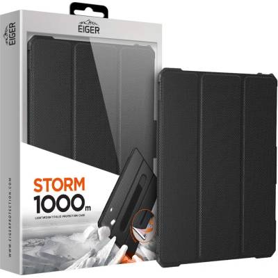 Eiger Storm 1000m Case - удароустойчив кейс, тип папка и поставка за iPad 7 (2019), iPad Air 3 (2019), iPad Pro 10.5 (2017) (черен)