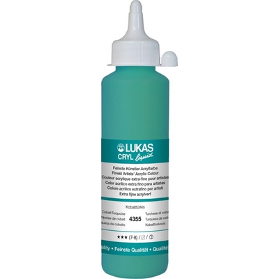 LUKAS Cryl Liquid АКРИЛНА боя Cobalt Turquoise 250 ml 1 бр (43550250)