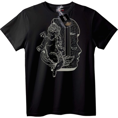 NOONEBRAND Тениска Херувим ангел - XS, Black