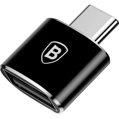 Baseus USB към Type-C 480Mbps, 2.4A OTG USB към Type-C адаптер - Baseus (CATOTG-01) - Черен