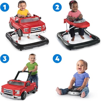 BRIGHT STARTS Chodítko 4v1 Ford F150 Rapid Red