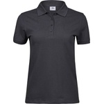 TEE JAYS tj1401 / Дамска поло тениска от плътен памук - тъмносива m (18140167002)