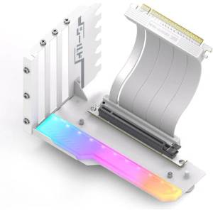 EZDIY Ezdiy-fab shield комплект за вертикален монтаж на видеокарта, argb Бял (yihpi344-3)