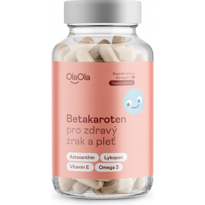 OlaOla Betakaroten pro zdravý zrak a pleť 60 kapslí