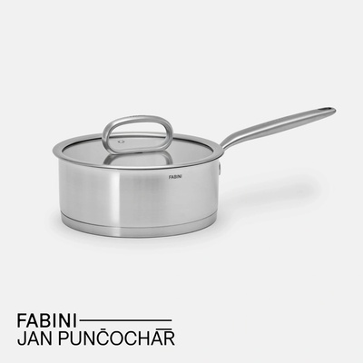 FABINI Rajnica & Punčochář, 20 cm 2 l - Nerezová beznitová rajnica z jednovrstvovej nerezovej ocele so sklenenou pokrievkou