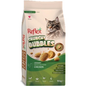 Lider Pet Food Crunchy Bubble Adult Cat Urinary Chicken - Пълноценна храна за израснали котки от всички породи с пилешко и с грижа за уринарния тракт 10кг