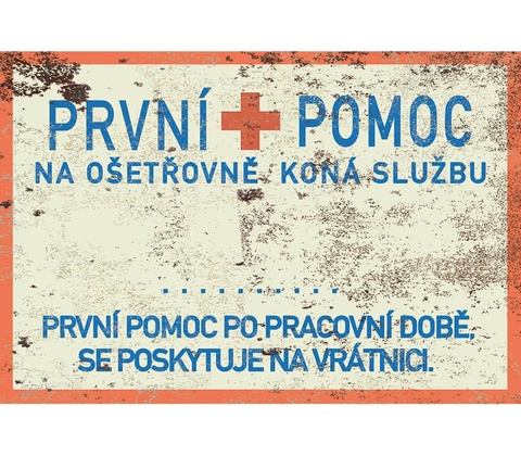 Ceduľa První Pomoc