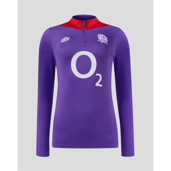 Umbro England Rugby Mid Layer Top 2024 Womens - Violet/Red