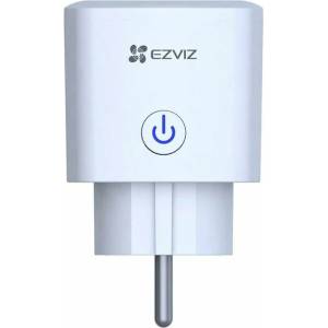 Ezviz Управляем контакт EZVIZ T30 Smart Plug (T30-10B-EU), без дистанционно, 2300W макс. мощност, статистика за електроенергията, Wi-Fi (T30-10B-EU)