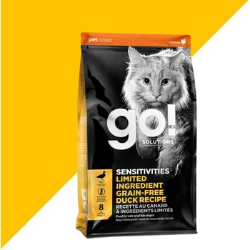 Image 1 of Go! solutions Go! sensitivities Хипоалергенна храна за котки с патица