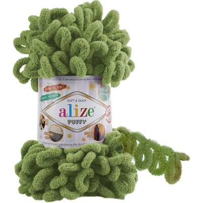 Alize příze Puffy 485 eukalyptus