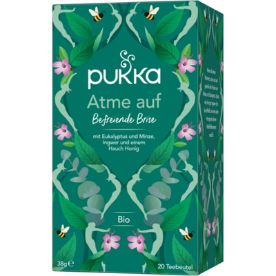 Pukka Herbs Breathe Up Ajurvédský Bio čaj s eukalyptem mátou a zázvorem 20 sáčků