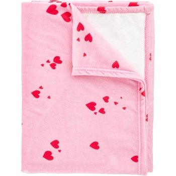 Catherine Lansfield Розово одеяло от флийс 200x240 cm Heart - Catherine Lansfield (DS/59765/W/200240/PK)