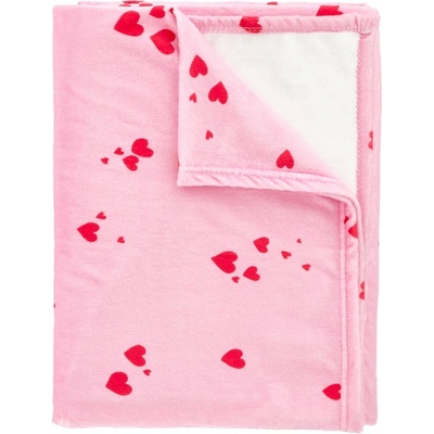 Catherine Lansfield Розово одеяло от флийс 200x240 cm Heart - Catherine Lansfield (DS/59765/W/200240/PK)