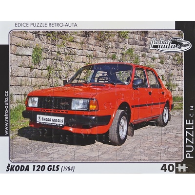 Retro-Auta č.14 Škoda 120 GLS 1984 40 dílků