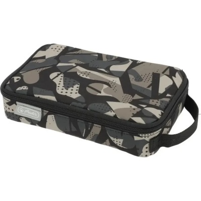 Herlitz Ученически несесер празен, с дръжка, 2Go, мотив Camo Grey - Herlitz
