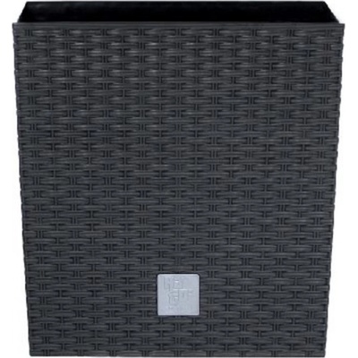 PROSPERPLAST kvetináč Rato Low Antracit 40 cm