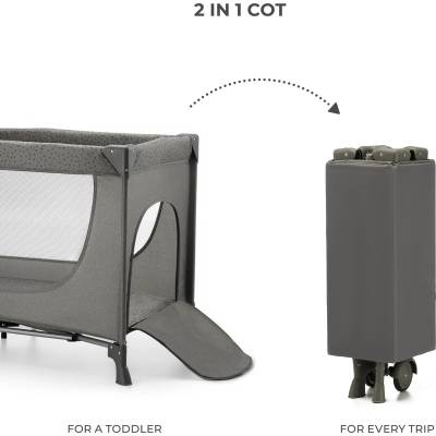 KinderKraft JOY SIMPLE 2 бебешка кошара DARK GREY (KLJOY02DGR00000)