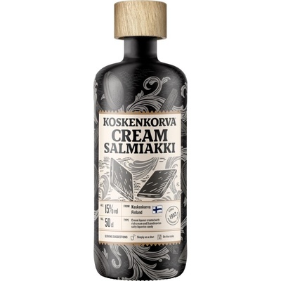 Koskenkorva Cream Salmiakki 15% 0,5 l (čistá fľaša)