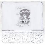 Bambino Casa Памучно одеяло с пълнеж Bambino Casa - Paris, Bianco 80 х 85 cm (3197) - ozone