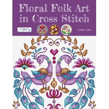 Floral Folk Art in Cross Stitch