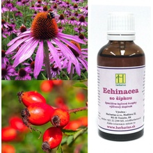 Herbárius Tinktúry Echinacea so šípkou bylinné kvapky 50 ml