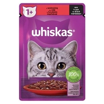 Whiskas Krémová omáčka s hovädzím 85 g